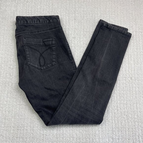 Calvin Klein Black Jeans Womens Size 10 Dark Wash Denim Pants Pockets  Size 10 - Picture 1 of 15